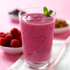 healthy and colorful raspberry sheikh
